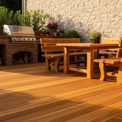 Доска террасная лиственница гладкая 28*120*6000, сорт ABC (0,72м2)